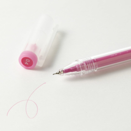 Muji Pen  0,5 mm Uitwisbare  Roze inkt