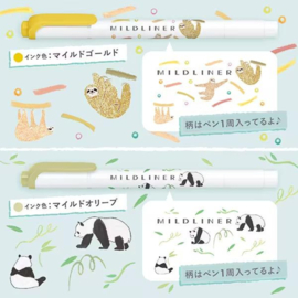 Zebra Mildliner Animal Series Limited Edition 5 New Color Set
