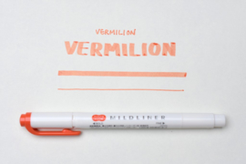 Zebra Mildliner Double-Sided Highlighter - Fine / Bold – Mild Vermilion