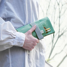 Yamamoto Ro - Biki Note Book  Canvas Cover - Mint Green