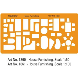 Binnenhuis Architectuur Sjabloon 1:50 - # 1860