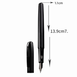Black Titanium Vulpen - Fine Nib 0.4