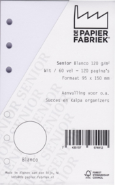 Senior Blanco Wit 120g/m² Papier - 60 Vel = 120 Pagina's