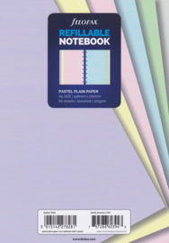 Filofax Notebook Navullingen A5 Pastel Kleuren - Blanco Papier
