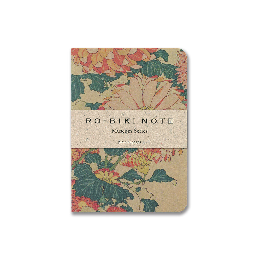 Yamamoto Ro-Biki Dotted Notebook Museum Series “Kiku Chrysanthemums and Bee" # GA047