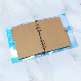 A5 Kraft Bruin Tabbladen - Dividers Set van 5, Compatible met o.a. Filofax Clipbook en Kalpa Losbladige 6-Rings Organizers + GRATIS Clip Liniaal