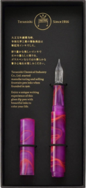 Teranishi Chemical GLAA-BL Guitar Glass Pen with Cap, Aurora Borealis, Sunset Pink