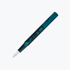 Teranishi Chemical Guitar Glass Pen with Cap, Aurora Borealis, Green
