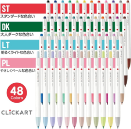 Zebra Clickart Knock Sign 0,6mm Pennen – Set met 48 Kleuren Limited Edition Box