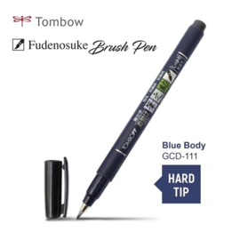 Tombow Fudenosuke Brush Pen GCD-111- Harde Punt   - Kleur Inkt : Zwart