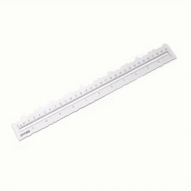 Kw-Trio Metalen Scheur / Deckle Papier Liniaal  30cm / 11inch