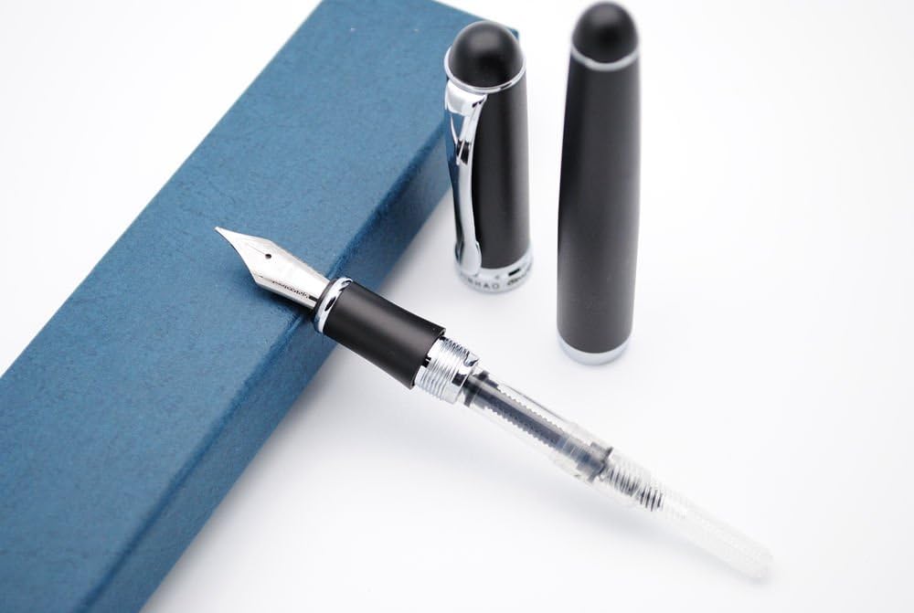 Jinhao # 750 Vulpen  - M Nib - Mat Zwart