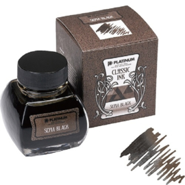 Platinum Japan - Vulpeninkt   Dyestuff 'Classic Ink' Sepia Black + Converter Silver # 700