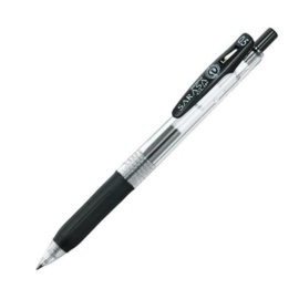 Zebra Sarasa Clip Gel Inkt Pen - Fijn  / 0.5mm - Zwart