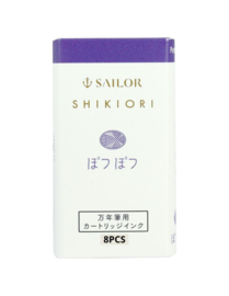 Sailor Shikiori The Sound of Rain Ink - Potsupotsu (Purple Pitter-patter) - 8 Cartridges