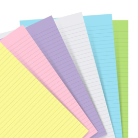 Filofax Notebook Navullingen A5 Pastel Kleuren - Gelinieerd