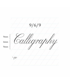 Archie's Calligraphy A4 Blok - 6/4/6mm - Copperplate