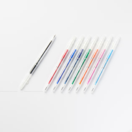 MUJI  Intrekbare Gel  Pen -  Kleur Inkt Zwart - 0.38mm -  Uitwisbare Ink