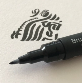 Uni-Ball Brush Pin - Zwart