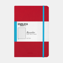 Endless Recorder Bullet Journal / Notebook met Tomoe River Paper, Kleur omslag: Rood