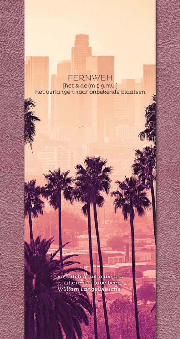 Fernweh Travel Notebook  Bordeaux 6 Vullingen / Navullingen - Standard Formaat
