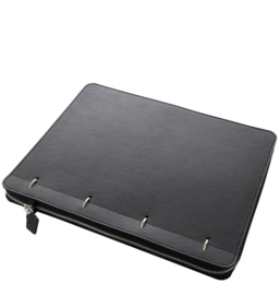 Filofax Clipbook  Planner Classic Monochrome A4 Zip Notebook Black