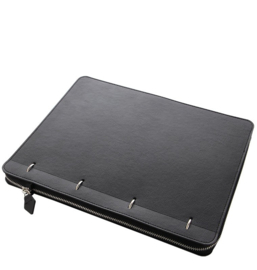 Clipbook Classic Monochrome A4 Zip Notebook Black