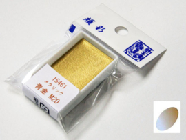 Boku-Undo Metallic Watercolor Single Pan  - M20  Gansai Metallic Bluish Gold  - # 15461