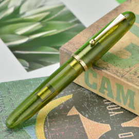 Jinhao # 9019 DADAO Transparant Groene Vulpen  (fine nib)