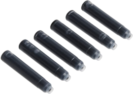Monteverde Set van 6 Standaard Inktpatronen. Zwart