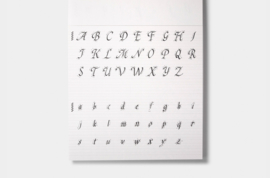 Tools to Liveby Calligraphy Practice Notebook (Chancery Cursive)