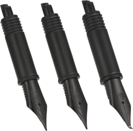 Set of 3 Hongdian Fountain Pen Black Nibs (Fine, Extra Fine and Bent Nib) for Black Forest 1850