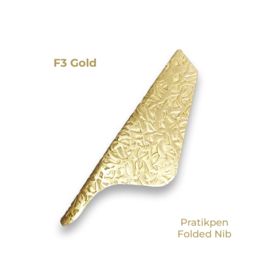 Calligraphy Folded Nib Gold Color # F3