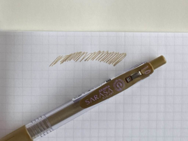 Zebra Sarasa Clip Gel Inkt Pen - Breed / 1.0mm - Goud