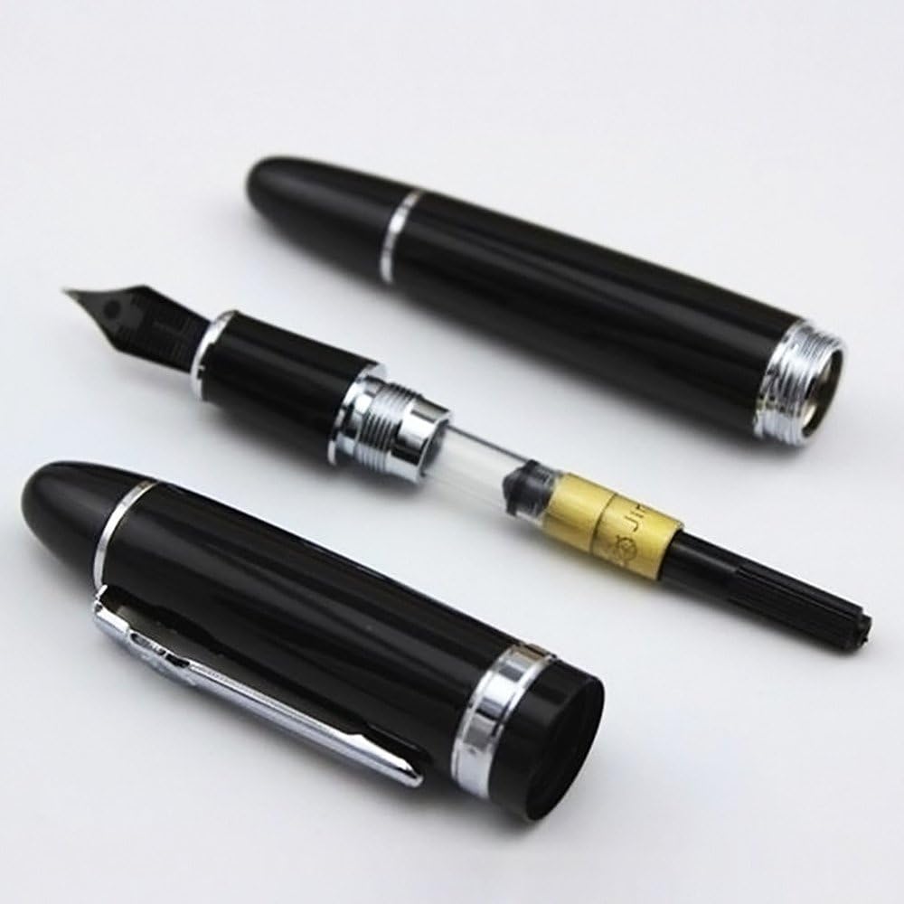 Jinhao Vulpen Zwart # 159  - M NIB + Converter
