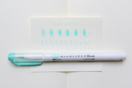 Zebra Mildliner Brush Pen - Mild Blue Green