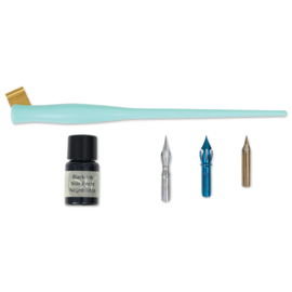 Modern Calligraphy Oblique Set - Mint + een Metal Box