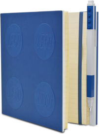 LEGO® 2.0 Locking Notebook kleur Blauw   met een LEGO® Gel  Pen