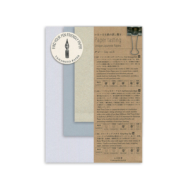 Yamamoto Paper Tasting Notepad Set van  3, Gray vol. 4