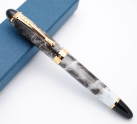 Jinhao Gray Marble X450 Zebra G-Nib Kalligrafeer Vulpen + Extra  1 Zebra G-Nib Titanium