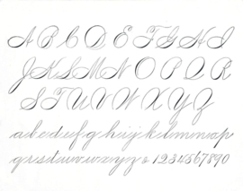 Archie's Calligraphy A4 Blok   9/6/9 Copperplate, Spencerian – A4 Paper Pad (Portrait)