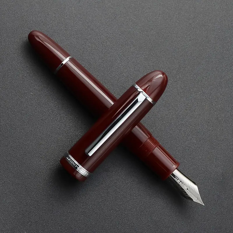 Jinhao #  X159 Acryl Fountain Pen, Fine Nib - Wijnrood
