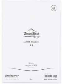 Tomoe River Paper Formaat A3 / 50 Vellen = 100 Pagina’s, 52g/m2 Blanco Wit Papier