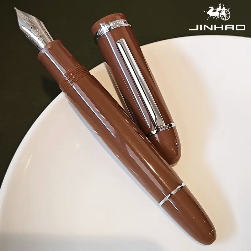 Jinhao #  X159 Acryl Fountain Pen, Fine Nib - Bruin