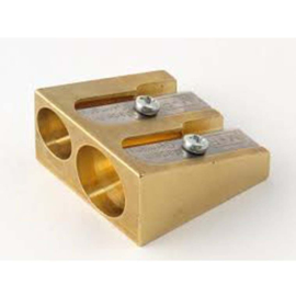 DUX Messing  Dubbelgaats  Puntenslijper Wigvorm  # SG-DX4109