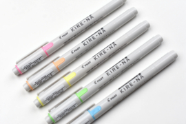Pilot Kire-Na Dual Tip Highlighter - Set of 5 - Basic Colors # SKIWR24-1-5C1