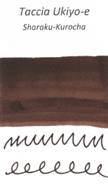 Nakabayashi Taccia Fountain Pen Ink Ukiyoe ink Senryo 40ML / Sharakurocha Kurocha Dark Brown # TFPI-WD42-5