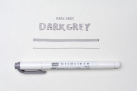 Zebra Mildliner Double-Sided Highlighter - Fine / Bold – Mild Dark Gray