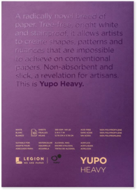 Legion Yupo Medium  Pad – 10 Vellen - 12.70 x 17.78cm 390g/m²