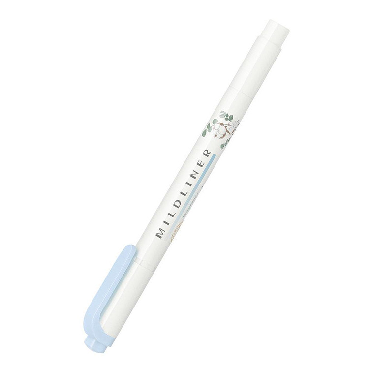 Zebra Mildliner  Limited Edition Frangrance / Geurenserie, Milde Fris Blauw / Katoengeur